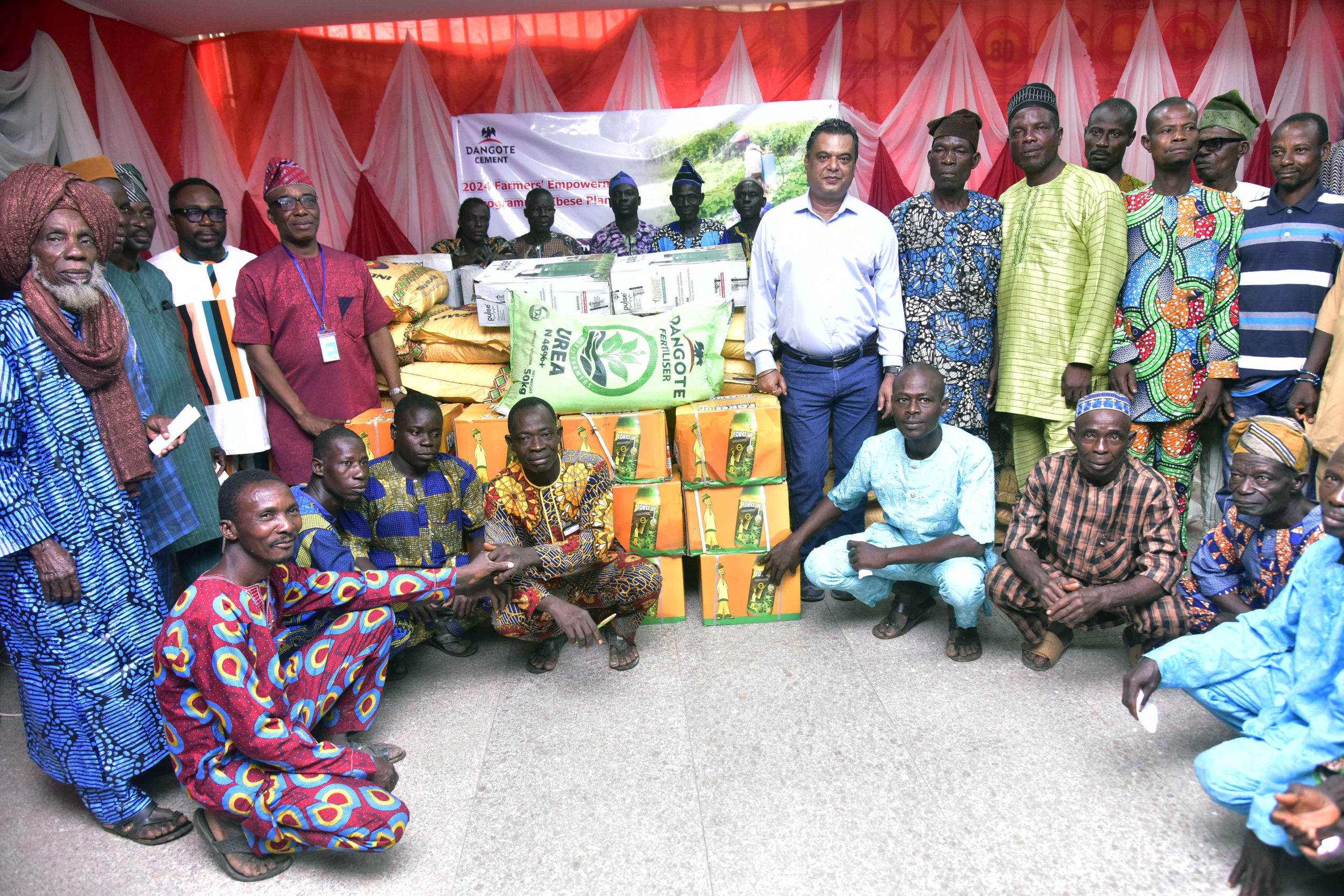 Food Security: Dangote Cement Ibese donates agricultural inputs to farmers in HostCom